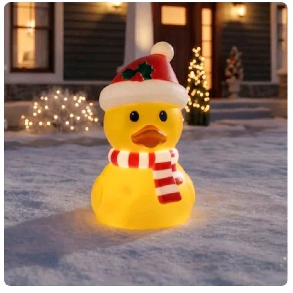 Holiday Living 22-in LED Christmas Duck Blow Mold